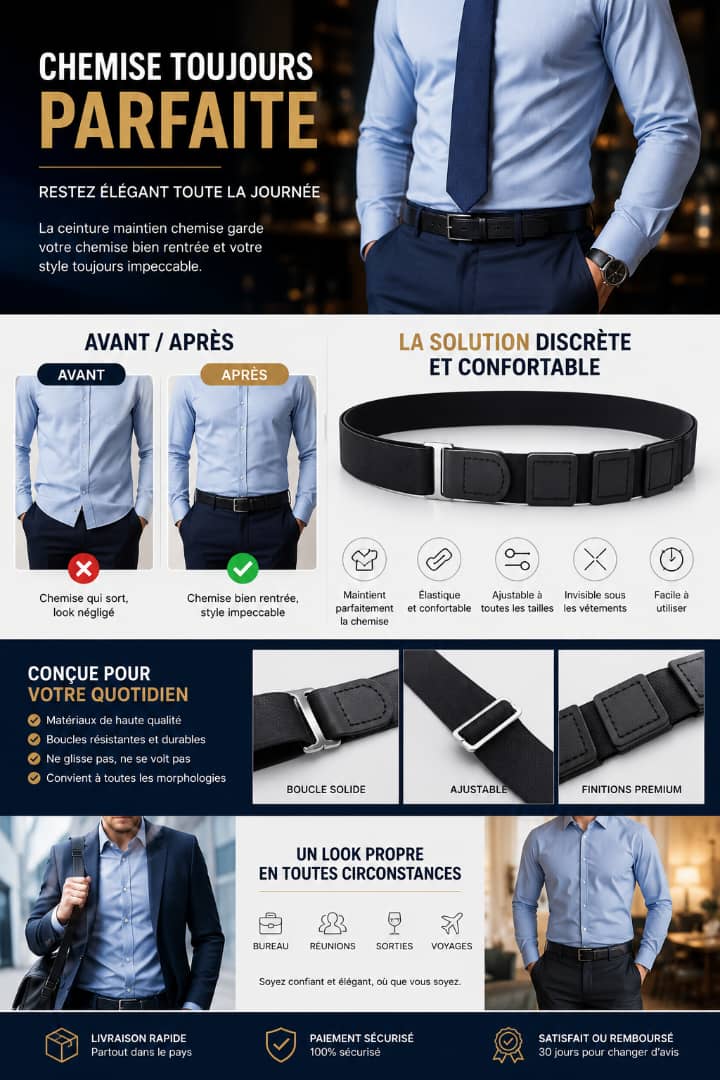 Ceinture Maintien Chemise